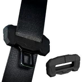 Car Universal Seat Belt Clips Cover,Seat Belt Buckle Protector for Car, Anti-Scratch Silicon Seat Belt Buckle Protector (Black,Small Size)