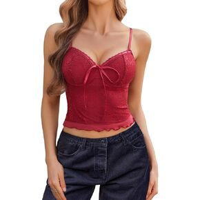 Avidlove الدانتيل Camisole للنساء معكرونة حزام الدانتيل أعلى مثير y2k دبابة أعلى لطيف الخروج من قمم
