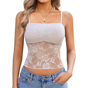 Avidlove Lace Camisole for Women Sexy Tank Top Going Out Y2K Fashion Top Lace Crop Tops Summer Trendy Tops