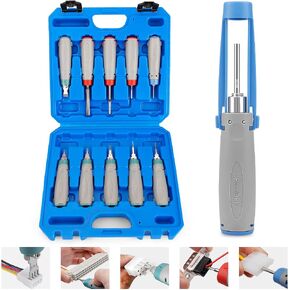JRREEDY JRCONDRK00A10-04 مجموعة أدوات التحرير الطرفية ، 10pcs سيارات الكمبيوتر أدوات إزالة الدبوس الكهربائي الأسلاك مستخلصات طرفية لمجموعة موليكس ، هارتينغ ، موصل سلسلة وين in Kuwait