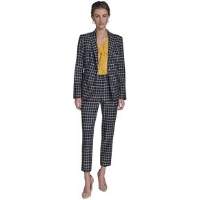 Tommy Hilfiger Women's Pinstripe Puff Sleeve Blazer