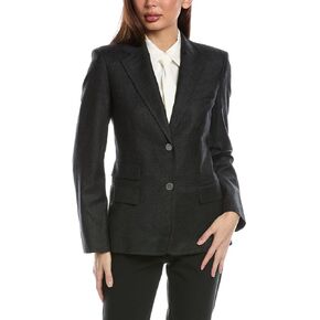 Theory Women's 2 Button Tailor Jacket Sleek Flannel