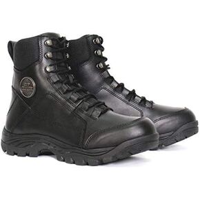 Hot Leathers Mens Motorcycle Boot, Black, 10 US