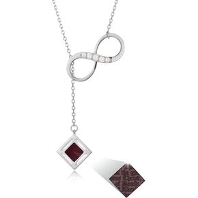 Nano Bible Infinity Necklace for Women – 925 Sterling Silver with Entire Holy KJV New Testament Engraved Pendant for Her – Religious Christian Jewelry Mothers Day Gift for Wife or Girlfriend