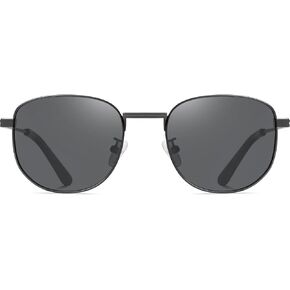 DUCO Square Polarized Sunglasses for Men Women Classic Vintage Sun Glasses Metal Frame Retro Shade 100% UV Protection 3042