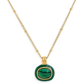 Jean Beau Gold Turquoise/Tigers Eye Stone Pendant Necklaces for Women, Chunky Gemstone Dangle Necklace Wedding Prom Fashion Jewelry Gifts
