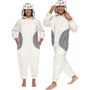Funziez! Adult Onesie Halloween Costume - Animal and Sea Creature - Plush One Piece Cosplay Suit for Adults, Men and Women