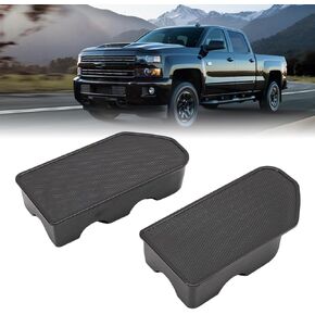 2PCS BED RAIL COSTE COVERS FITS 2019-2024 Silverado 1500 Sierra ، 2020-2023 Silverado Sierra 2500HD 3500HD Hole Coves