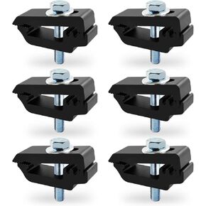 مشابك تصاعد الألومنيوم 1112514 مشابك تغطية Tonneau ， غطاء الشاحنة ، مشابك Cap 6pcs أسود