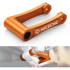 Black Lowering Link Compatible with 690 Enduro/SMC/R 2008-2018, Compatible with Husqvarna 701 Enduro/Supermoto 2016-2024, Aluminum, Anodization, CNC-machined, See Fitment
