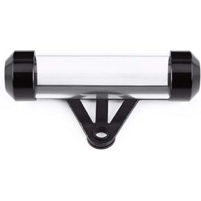 Universal Motorcycle Motorbike Secure Tax Disc Tube Waterproof Cylindrical Holder Frame Lindrical Holder for Motorcycles [Black]