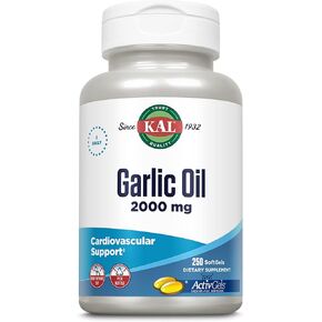 KAL Garlic Oil 2000 Softgels, 250 Count