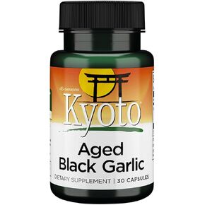 Swanson Aged Black Garlic 650 Milligrams 30 Capsules