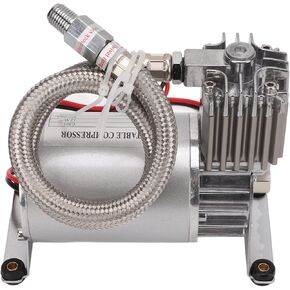 Heavy Duty Air Compressor 20A 150 PSI Metal Universal for 12V Vehicles Yacht Boats