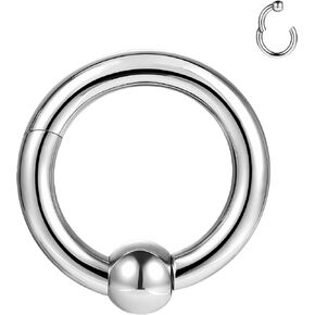 ZS مفصلية القطعة الفرس PA RING SPRING RINGS BCR ، حلقات الأنف الحاجز ، الفولاذ الجراحي مجوهرات الجسم مثقوبة للرجال النساء