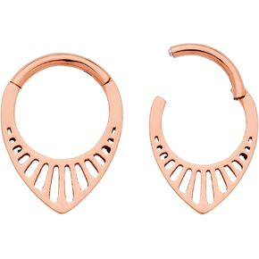 365 Sleepers Titanium Grade 16G Drop Drop Sepr Septum Septum Jewelry Beaded Segment Ring Body Bodicing Rip Rings Helix Chartilage Rook Sleeper Strains 8mm - 10mm