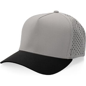Glendora Snapback Hat | 5-Panel High Crown Blank Cap for Men & Women | Breathable, Lightweight, & Curved Bill