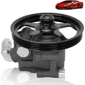 Power Steering Pump Compatible with Ford & Lincoln - Flex,Taurus, MKS - V6 3.5/3.7L- 2009-2012 - Replacement OE 96-387, 20-387, 5212-1926A-F - Includes Pulley & Kit