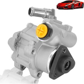Power Steering Pump Compatible with Audi A6 Quattro 2005-2011 - V6 3.0L/3.2L - Replacement OE 4F0145155H, 4F0145155C, 21-137, 96-137, KS01000654