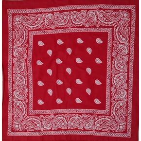 Bandanas متعددة الأغراض Bandanas Paisley Cowboy Polyester Beadballs 22x22 Inch