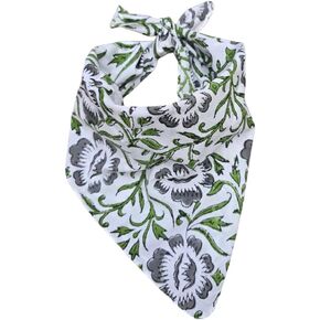 cotton hanlblock print bandanas Cotton Bandana, Neckerchief, Cotton Square Scarf gift handkerchief