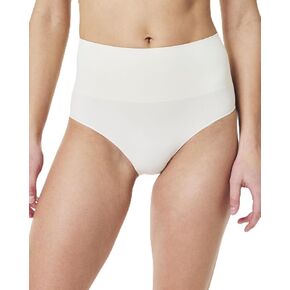SPANXshape Everyday Shaping Brief - Core Control Shapewear Underwear - Invisible Under Clothes - Seamless Design - Linen - Large