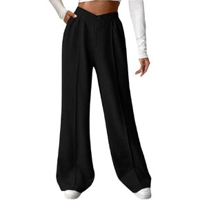 niyokki Womens Sweatpants Wide Leg Long Pants Casual Baggy Flare Sweats