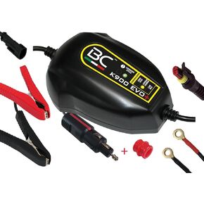 BC K900 EVO+ US ALTRY & AMBLICATION TRIGHLE & FLOAT ARCHER/BATTERANER AMP 1 AMP لـ BMW ، للبطاريات 12 فولت/12 فولت ، لبطاريات الحمض والليثيوم ، للدراجات النارية والسيارات حتى 100 آآاء