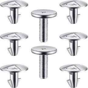 14 PCS Lower Engine Cover Bolt Pin Screws, Hardware Screws and Access Clips, Auto Replacement Parts #90674-TY2-A01, Compatible with Honda Accord Civic CRV (Silver)