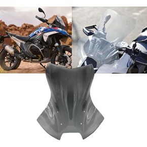 مناسبة لـ R1300GS R1300GS Adventure R1300GS Adventure (2023 2024 2025) الزجاج الأمامي المتزايد وتوسيع الزجاج الأمامي للدراجات النارية (الرمادي)