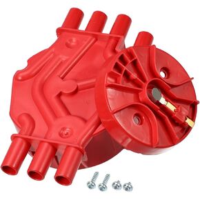 Car Ignition Distributor Cap and Rotor Kit for Chevrolet Blazer for GMC Savana 2500 Safari 4.3L 1996-2005 No.10452458/1104050 Replacement