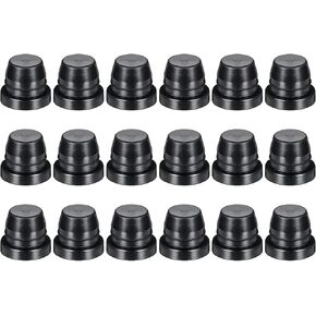 18 PCS CLOPPANER SPERT CAPS ، PORTORCELE SPORKECLE SPUMT LOWER CALINDER COMLINGER OPBER CAPBER ، و Shield Universal Forting Dust Ruster للسيارات والدراجات النارية (أسود)