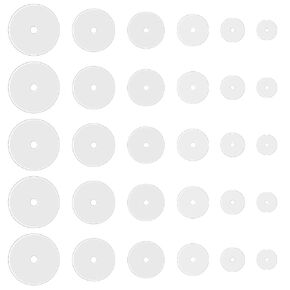 Clear Piercing Disc for Piercing Bump Silicone Healing Non Pull Piercings Discs Pressure Silicone Earrings Clear Disc Pads for Keloids Healing Pads, 30Pcs 3mm/5mm/7mm/9mm/12mm/14mm