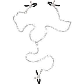 Adjustable Nipple Clamps Pressure Body Nipple Chain for Women Men BDSM Toys for Couple
