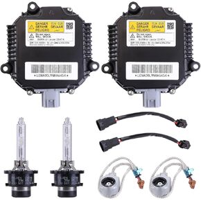 2pcs Xenon Hid Head Head Lamp Control Unit مع D2S Bulb & Igniter 28474-8991a لـ Nissan Altima Maxima Murano 370Z 350Z لـ Infiniti G35 G37 FX35 FX45 QX70 QX70 QX80