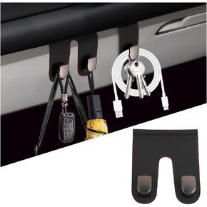 Leather Glove Box Organizer for Car Purse Hanger,Glove Compartment Hooks Provide Car Hooks for Purses and Bags,Stylish Purse Hanger for Car,Suvs,Trucks (Double Hook)
