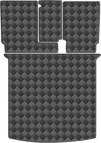Cargo Mat for 2018-2024 Volkswagen Tiguan 7 Seats Trunk Mat & 2ND+3RD Row Rear Backrest Mat, All Weather Rear Cargo Liner Back Seat Cover Protector in Kuwait