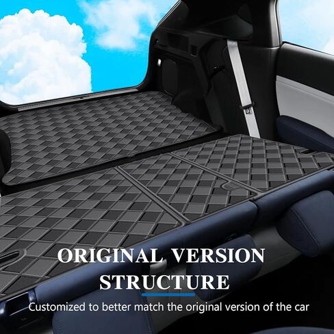 Cargo Mat for 2018-2024 Volkswagen Tiguan 7 Seats Trunk Mat & 2ND+3RD Row Rear Backrest Mat, All Weather Rear Cargo Liner Back Seat Cover Protector in Kuwait