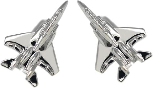 Airplane Cufflinks Men Gift Aviation Fan Plane Cuff links In Box in Kuwait