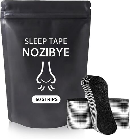 Nose Strips for Breathing | Anti Snore & Better Sleep (60 Count, Black) - Nasal Strips for Breathing, Stop Snoring, Clear Airways in Saudi Arabia