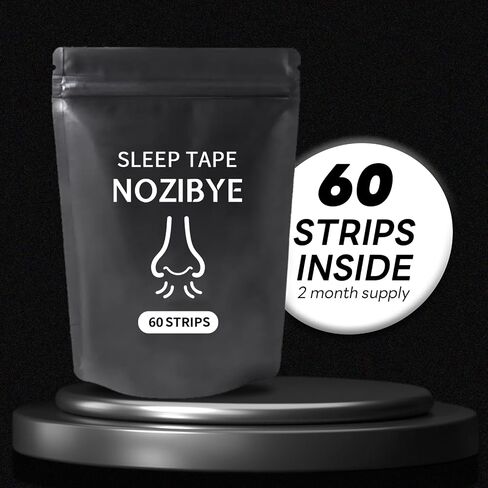 Nose Strips for Breathing | Anti Snore & Better Sleep (60 Count, Black) - Nasal Strips for Breathing, Stop Snoring, Clear Airways in Saudi Arabia