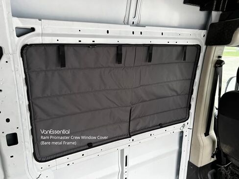 VanEssential Insulated Blackout Front Door Window Covers Designed for RAM Promaster Van Years 2014 to Current Model (Pair) - Charcoal Gray in Kuwait