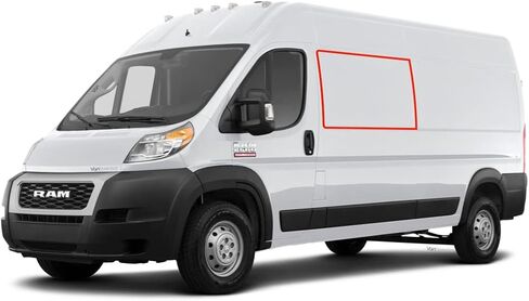 VanEssential Insulated Blackout Front Door Window Covers Designed for RAM Promaster Van Years 2014 to Current Model (Pair) - Charcoal Gray in Kuwait