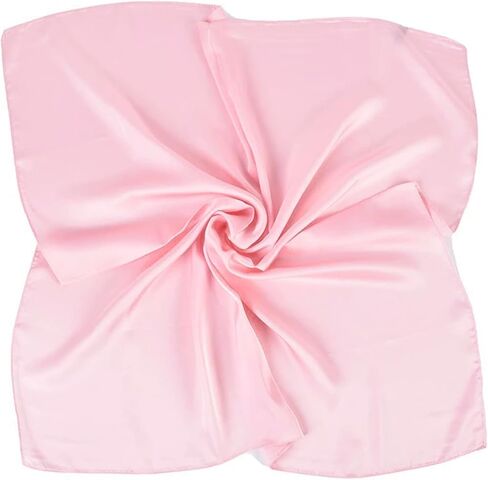 35"Large Pure Color Square Satin Head Scarf-Hair Scarf Like Silk Scarf Square Scarf Bandanas for Women in Saudi Arabia