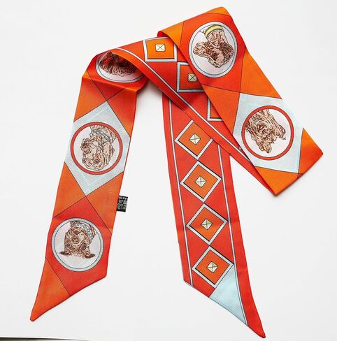 Jerla 100 ٪ Mulberry Silk وشاح الرأس شريط الشعر الشريط اليدوية in Saudi Arabia