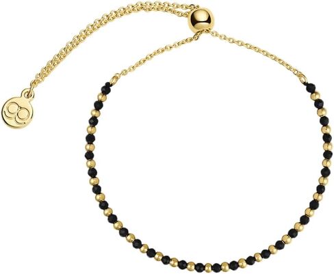 Gorjana - Bowy Gemstone Brooks Bracelet 9 1/4 " - 8K Brass -Prass - اختيار الأحجار الكريمة الأصلية - الإغلاق القابل للتعديل - تصميم أنيق وذات مغزى in Saudi Arabia
