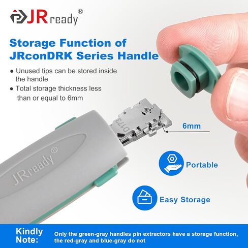 JRready JRconDRK00A10-04 Terminal Release Tool Kit, 10PCS Automotive Computer Electrical Pin Removal Tools Wire Harness Repair Terminal Extractors Set for Molex, Harting, Wain Series Connector in Kuwait