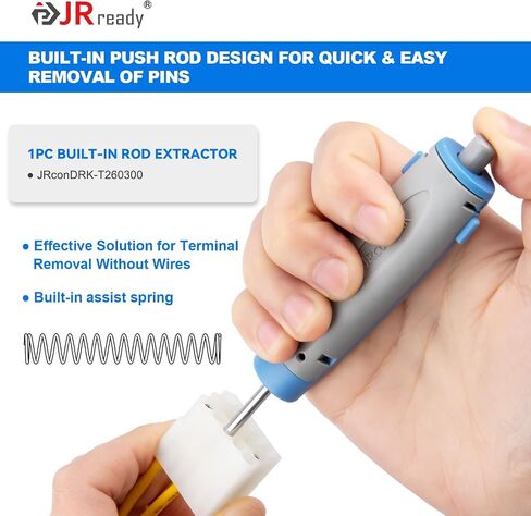 JRREEDY JRCONDRK00A10-04 مجموعة أدوات التحرير الطرفية ، 10pcs سيارات الكمبيوتر أدوات إزالة الدبوس الكهربائي الأسلاك مستخلصات طرفية لمجموعة موليكس ، هارتينغ ، موصل سلسلة وين in Kuwait