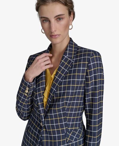 Tommy Hilfiger Women's Pinstripe Puff Sleeve Blazer in Kuwait