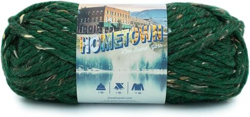 Lion Brand Yarn Hometown Yarn, Bulky Yarn, Yarn for Knitting and Crocheting, 3-Pack, Providence Pink in Kuwait